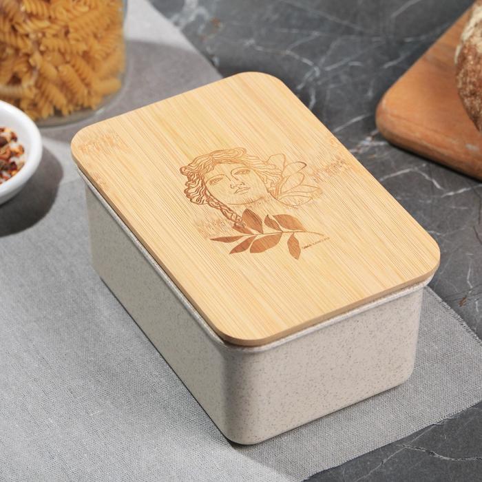 Контейнер с бамбуковой крышкой «Гера», 1200 мл
Контейнер с бамбуковой крышкой «Гера», 1200 мл