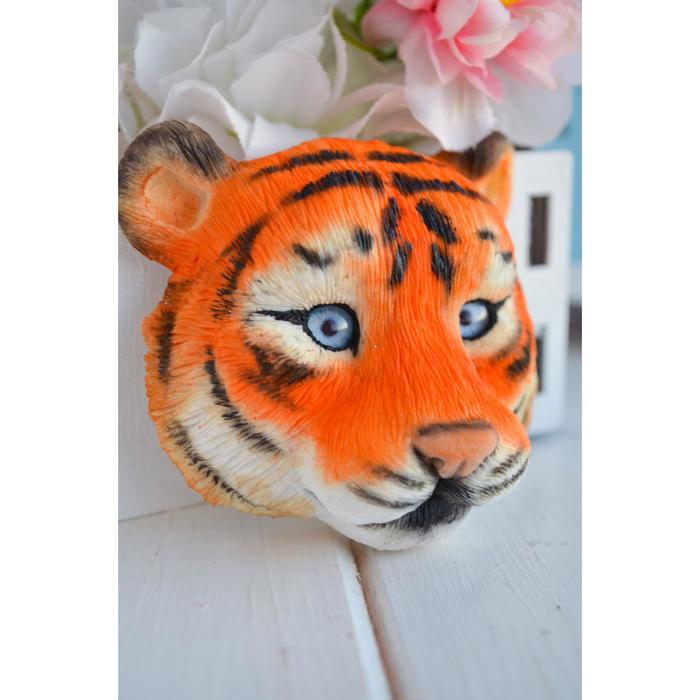 Силиконовая форма для мыла «Морда тигра» 2D 
Силиконовая форма для мыла «Морда тигра» 2D