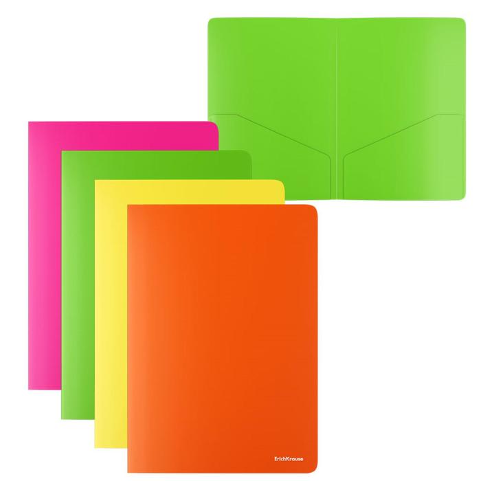 Папка-уголок А4, 180 мкм, ErichKrause Glossy Neon, 2 внутренних отделения, полупрозрачная, глянцевая, до 40 листов, микс
Папка-уголок А4, 180 мкм, ErichKrause Glossy Neon, 2 внутренних отделения, полупрозрачная, глянцевая, до 40 листов, микс