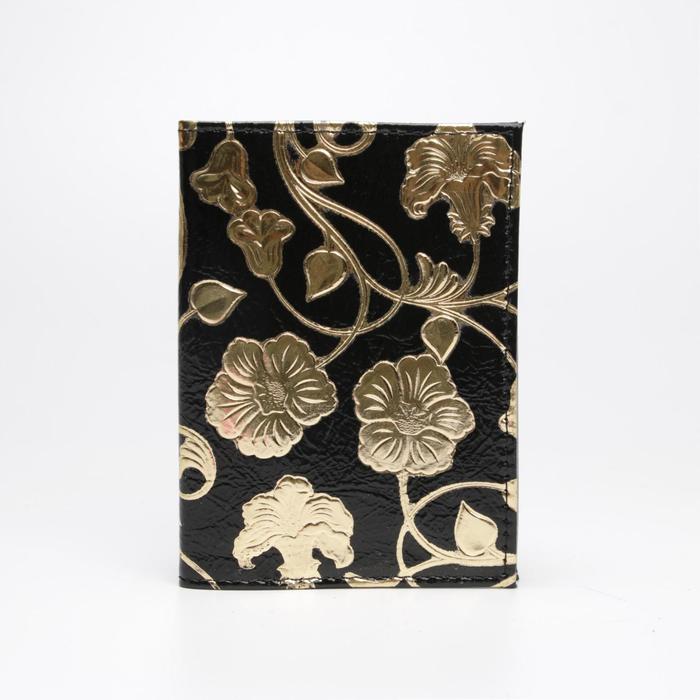 Обложка для автодокументов, цвет чёрный, «Колокольчики»
Обложка для автодокументов, цвет чёрный, «Колокольчики»