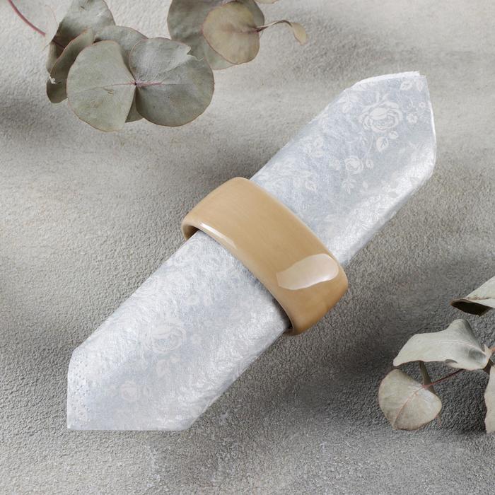 Кольцо для салфеток «Акварель», цвет золотисто-коричневый
Кольцо для салфеток «Акварель», цвет золотисто-коричневый