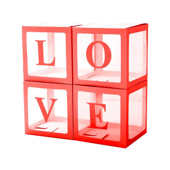 Набор коробок для воздушных шаров Love, Красные грани, 30*30*30 см, в упаковке 4 шт.
Набор коробок для воздушных шаров Love, Красные грани, 30*30*30 см, в упаковке 4 шт.
