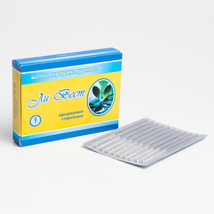 Иглы акупунктурные стерильные из медицинской стали, «Ли Вест», 0,25х40 мм, 100 шт уп
Иглы акупунктурные стерильные из медицинской стали, «Ли Вест», 0,25х40 мм, 100 шт уп