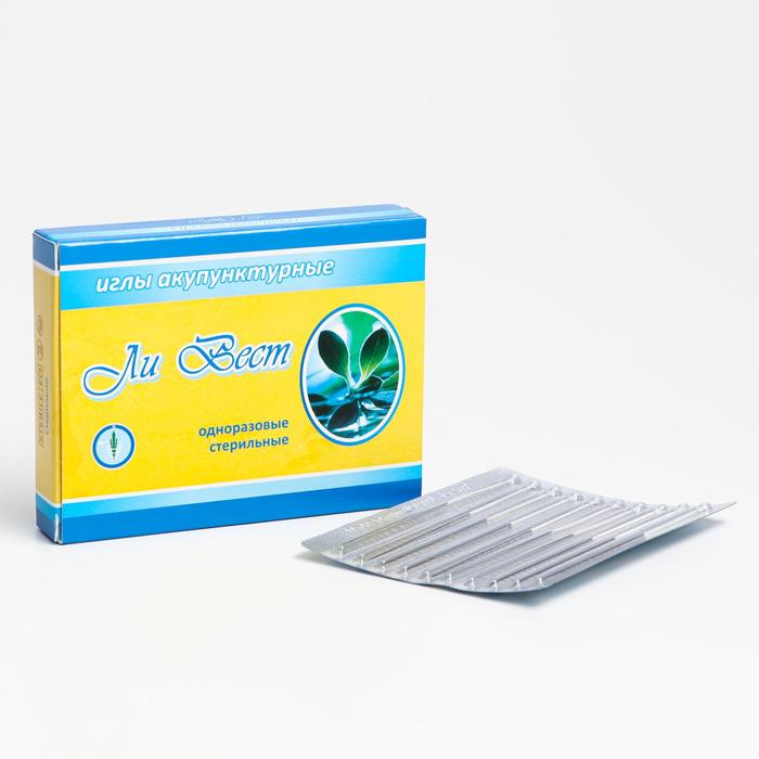 Иглы акупунктурные стерильные из медицинской стали, «Ли Вест», 0,25х50 мм, 100 шт уп
Иглы акупунктурные стерильные из медицинской стали, «Ли Вест», 0,25х50 мм, 100 шт уп