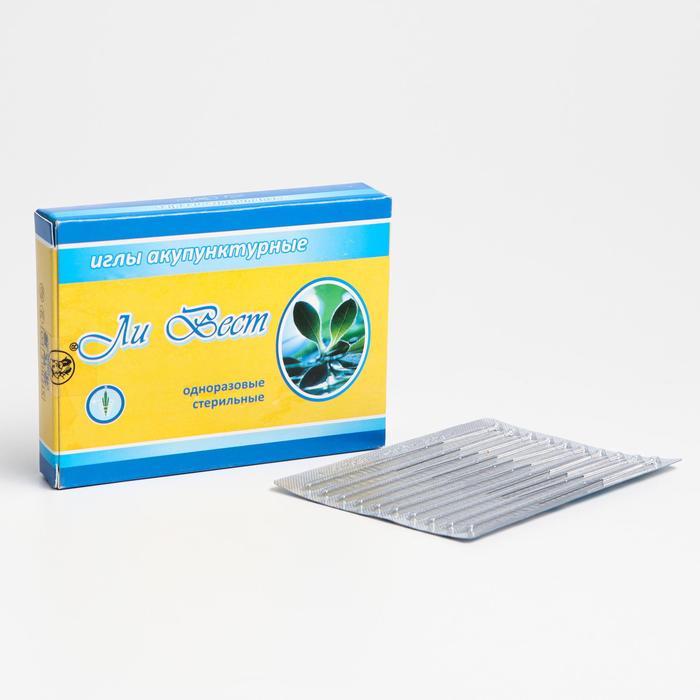 Иглы акупунктурные стерильные из медицинской стали, «Ли Вест», 0,30х45 мм, 100 шт уп
Иглы акупунктурные стерильные из медицинской стали, «Ли Вест», 0,30х45 мм, 100 шт уп