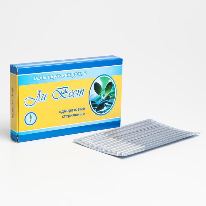 Иглы акупунктурные стерильные из медицинской стали, «Ли Вест», 0,30х75 мм, 100 шт уп
Иглы акупунктурные стерильные из медицинской стали, «Ли Вест», 0,30х75 мм, 100 шт уп