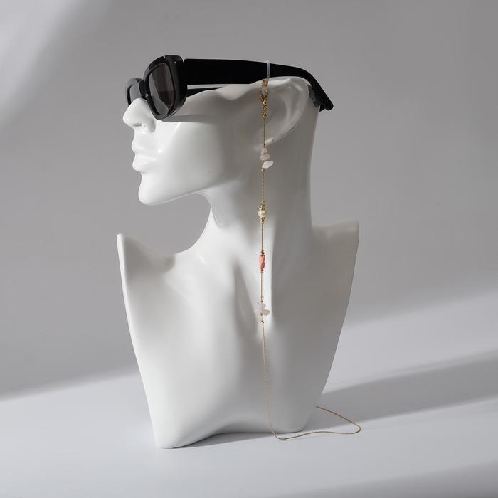 Цепочка для очков "Бисер" жемчужинка, цвет бело-коралловый в золоте, 70 см
Цепочка для очков "Бисер" жемчужинка, цвет бело-коралловый в золоте, 70 см