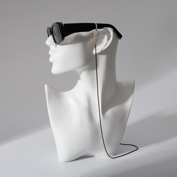 Цепочка для очков "Узкое плетение", цвет чёрно-золотой
Цепочка для очков "Узкое плетение", цвет чёрно-золотой