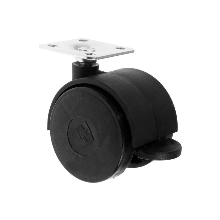 Колесо мебельное, d=50 мм, с площадкой, с тормозом, черный
Колесо мебельное, d=50 мм, с площадкой, с тормозом, черный
