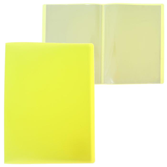 Папка 40 вкладышей А4 500мкм Calligrata желтый неон
Папка 40 вкладышей А4 500мкм Calligrata желтый неон