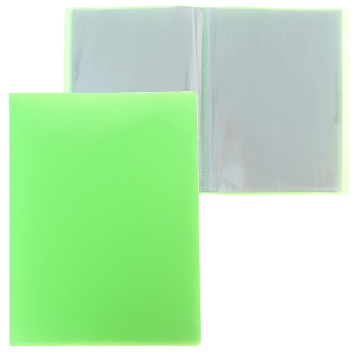 Папка с 60 вкладышами А4, 500 мкм, Calligrata, неон, салатовая
Папка с 60 вкладышами А4, 500 мкм, Calligrata, неон, салатовая