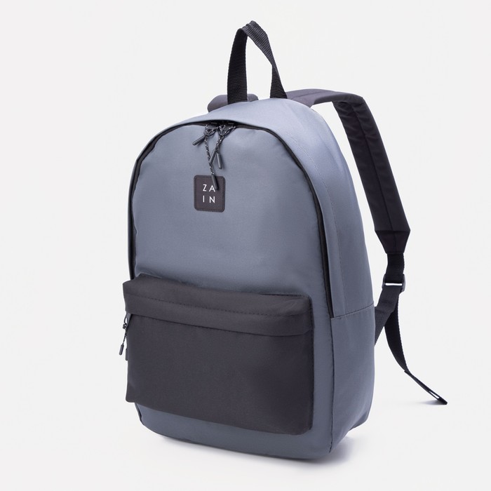 Рюкзак, отдел на молнии, наружный карман, цвет серый/чёрный
Рюкзак, отдел на молнии, наружный карман, цвет серый/чёрный