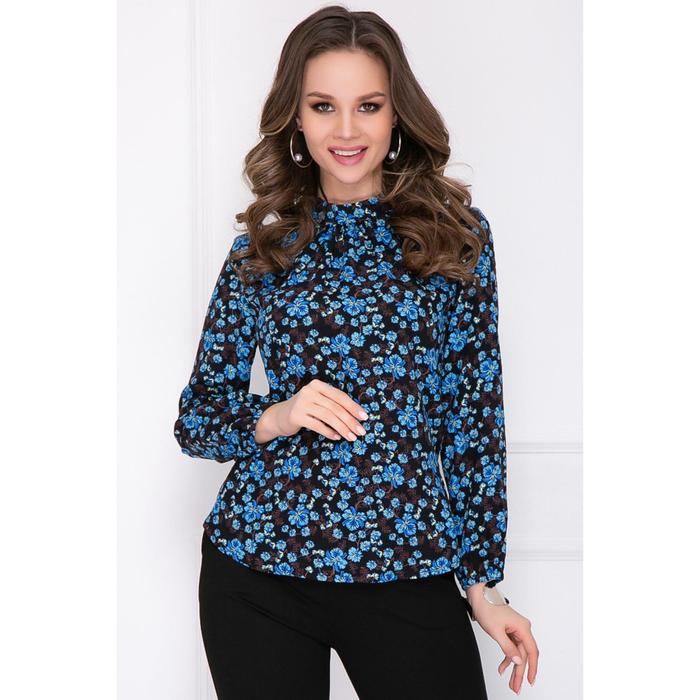 Блузка женская «Лолина дарк блу флора», размер 44 
Блузка женская «Лолина дарк блу флора», размер 44