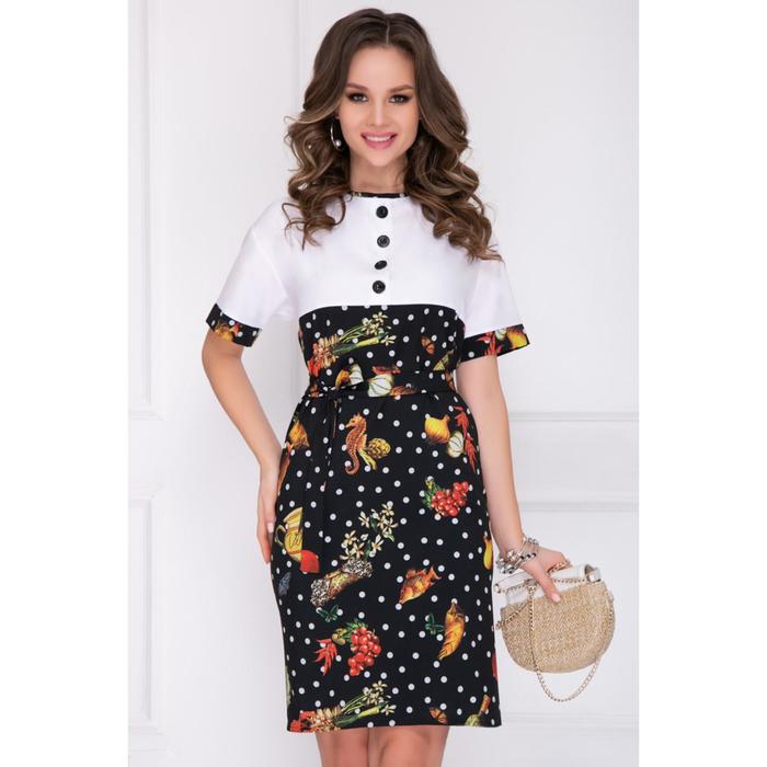 Платье женское «Фольяно блэк вайт», размер 52
Платье женское «Фольяно блэк вайт», размер 52