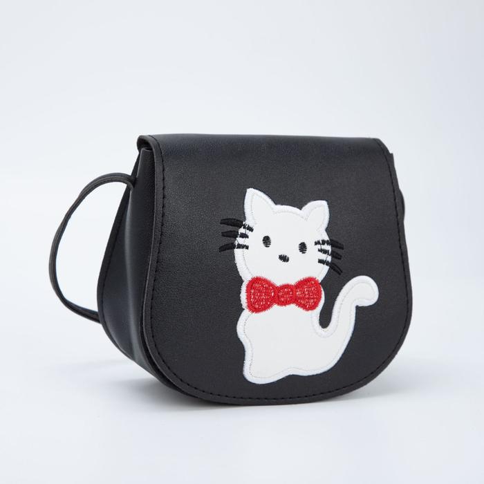 Сумка детская на клапане, цвет чёрный
Сумка детская на клапане, цвет чёрный