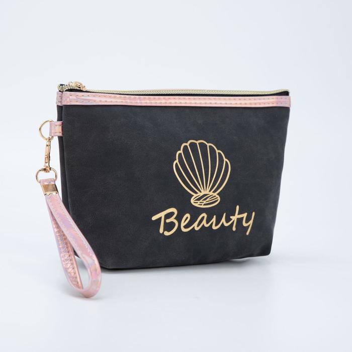 Косметичка на молнии, с ручкой, цвет чёрный
Косметичка на молнии, с ручкой, цвет чёрный