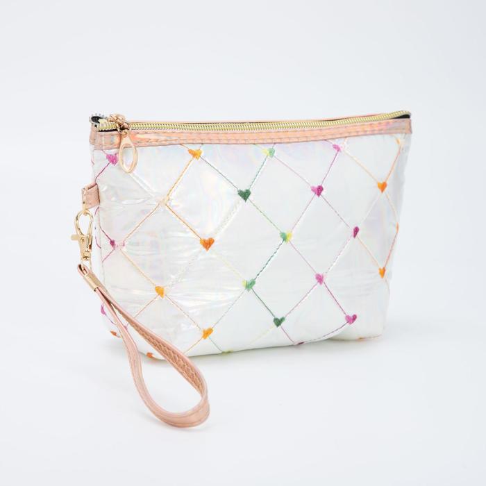 Косметичка на молнии, с ручкой, цвет белый
Косметичка на молнии, с ручкой, цвет белый