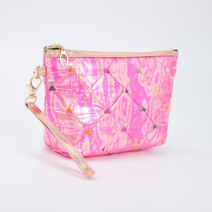 Косметичка на молнии, с ручкой, цвет малиновый
Косметичка на молнии, с ручкой, цвет малиновый