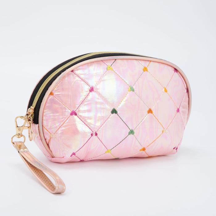 Косметичка на молнии, с ручкой, цвет розовый
Косметичка на молнии, с ручкой, цвет розовый