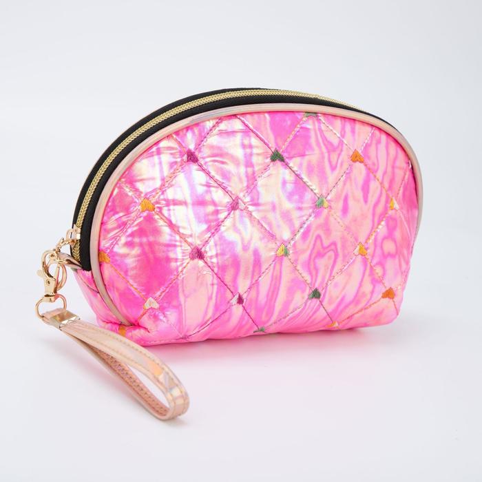 Косметичка на молнии, с ручкой, цвет малиновый
Косметичка на молнии, с ручкой, цвет малиновый