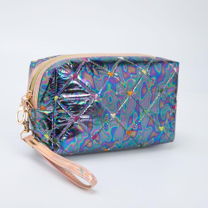 фото Косметичка дорожная, отдел на молнии, с ручкой, цвет чёрный