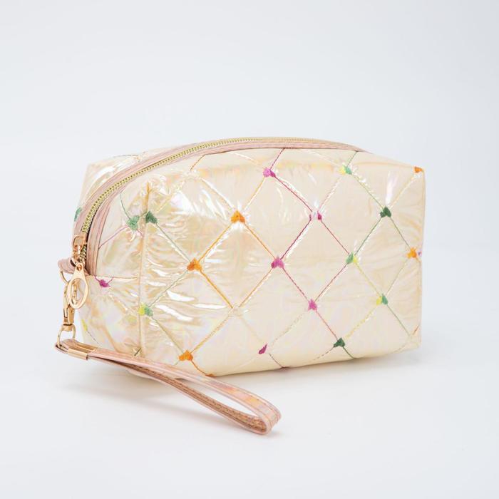 Косметичка дорожная, отдел на молнии, с ручкой, цвет бежевый
Косметичка дорожная, отдел на молнии, с ручкой, цвет бежевый