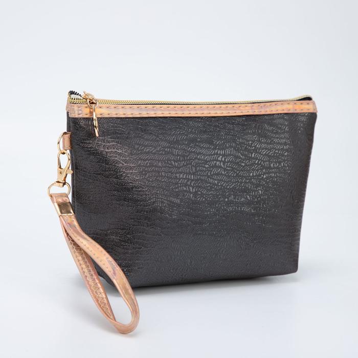 Косметичка-сумочка, отдел на молнии, с ручкой, цвет чёрный
Косметичка-сумочка, отдел на молнии, с ручкой, цвет чёрный