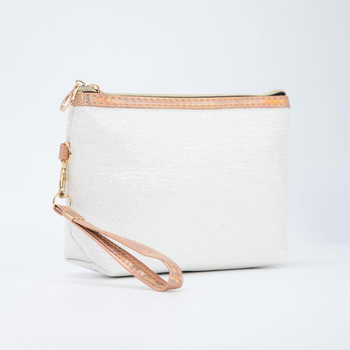 Косметичка-сумочка, отдел на молнии, с ручкой, цвет белый
Косметичка-сумочка, отдел на молнии, с ручкой, цвет белый