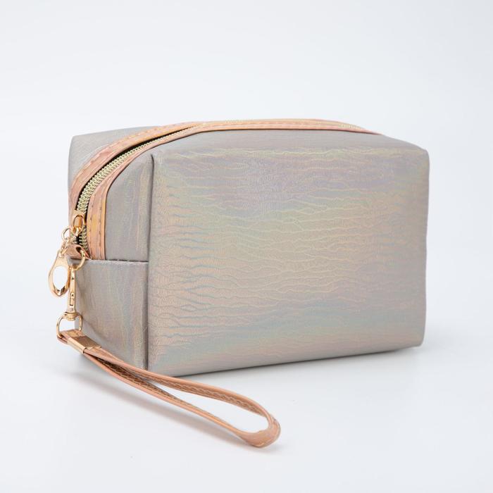 Косметичка дорожная, отдел на молнии, с ручкой, цвет серый
Косметичка дорожная, отдел на молнии, с ручкой, цвет серый