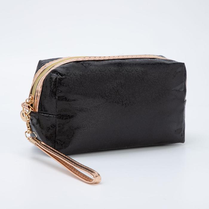 Косметичка дорожная, отдел на молнии, с ручкой, цвет чёрный
Косметичка дорожная, отдел на молнии, с ручкой, цвет чёрный