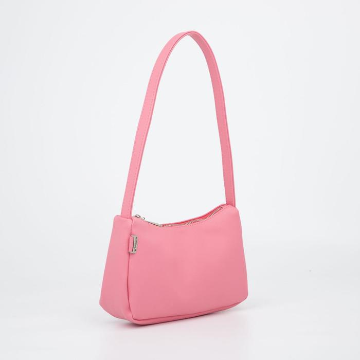 Сумка-багет, отдел на молнии, цвет розовый
Сумка-багет, отдел на молнии, цвет розовый