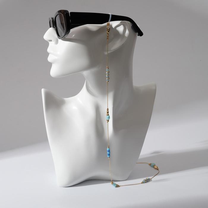 Цепочка для очков "Камни" змейка, цвет сине-бирюзовый в золоте
Цепочка для очков "Камни" змейка, цвет сине-бирюзовый в золоте