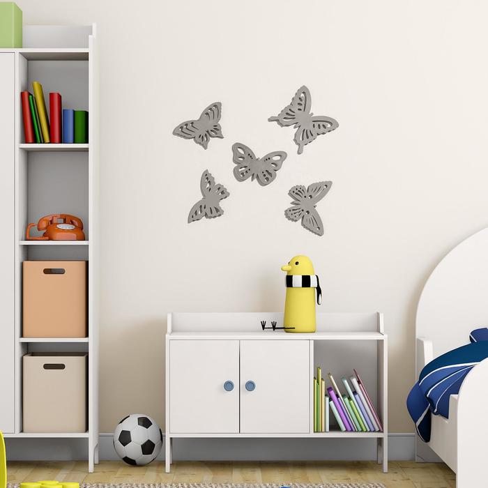 Декор настенный "Бабочки", 5 элементов, 7-11х12 см 
Декор настенный "Бабочки", 5 элементов, 7-11х12 см