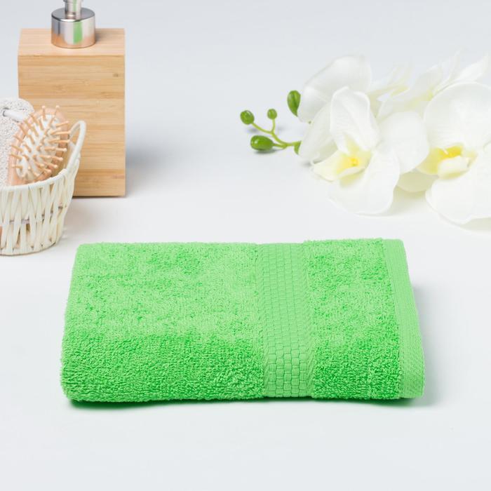Полотенце махровое гладкокрашеное Эконом 30х60 см, салатовый, хлопок 100%, 370г/м2
Полотенце махровое гладкокрашеное Эконом 30х60 см, салатовый, хлопок 100%, 370г/м2