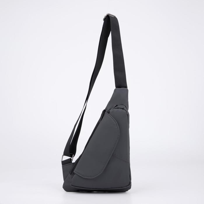 Сумка-слинг, отдел на молнии, 2 наружных кармана, регулируемый ремень, цвет серый
Сумка-слинг, отдел на молнии, 2 наружных кармана, регулируемый ремень, цвет серый