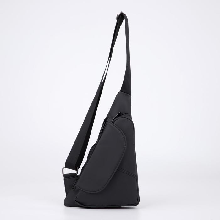 Сумка-слинг, отдел на молнии, 2 наружных кармана, регулируемый ремень, цвет чёрный
Сумка-слинг, отдел на молнии, 2 наружных кармана, регулируемый ремень, цвет чёрный
