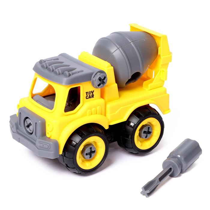 Пластмассовый конструктор винтовой «Бетономешалка», 24 детали, с отвёрткой
Пластмассовый конструктор винтовой «Бетономешалка», 24 детали, с отвёрткой