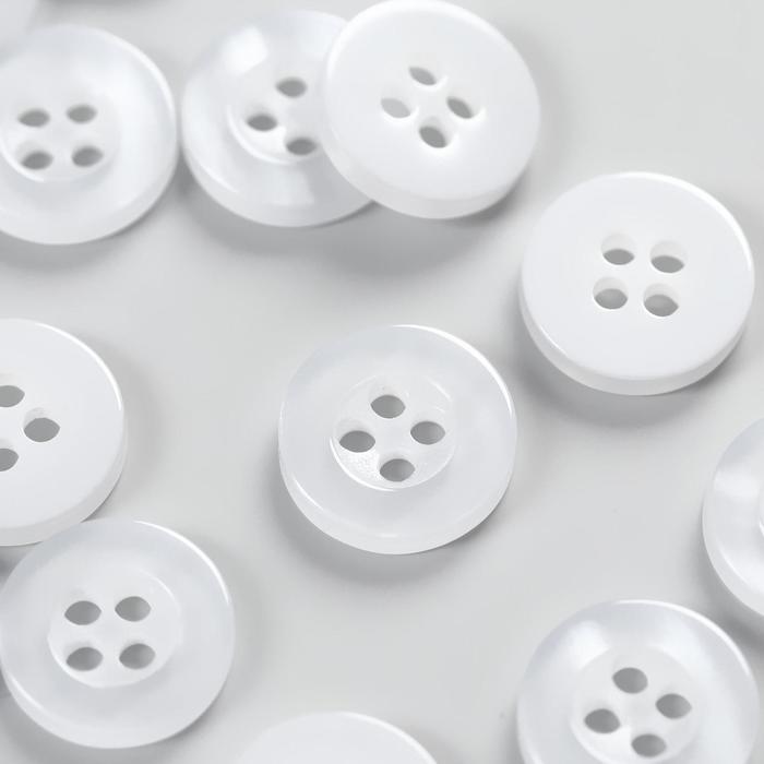 Набор пуговиц, 4 прокола, d = 11 мм, 36 шт, цвет белый
Набор пуговиц, 4 прокола, d = 11 мм, 36 шт, цвет белый