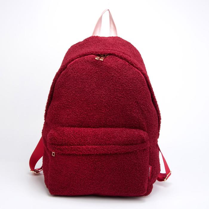 Рюкзак, отдел на молнии, наружный карман, цвет бордовый
Рюкзак, отдел на молнии, наружный карман, цвет бордовый