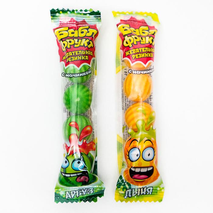 Жевательная резинка «Бабл фрукт» с начинкой, 16 г 
Жевательная резинка «Бабл фрукт» с начинкой, 16 г