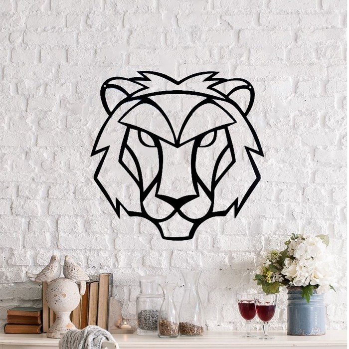 Пано металлическое "Лев" 40х40см
Пано металлическое "Лев" 40х40см