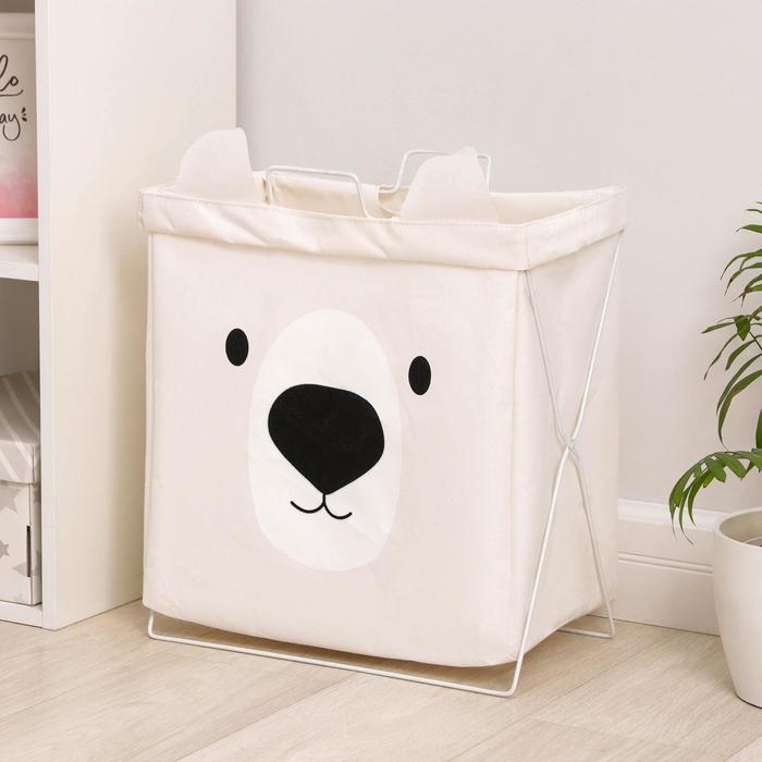 Корзина универсальная складная «Медвежонок», 39×25×40 см, цвет белый
Корзина универсальная складная «Медвежонок», 39×25×40 см, цвет белый