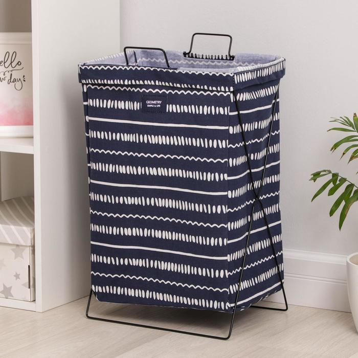 Корзина универсальная складная «Море», 40×26×50 см, цвет синий
Корзина универсальная складная «Море», 40×26×50 см, цвет синий