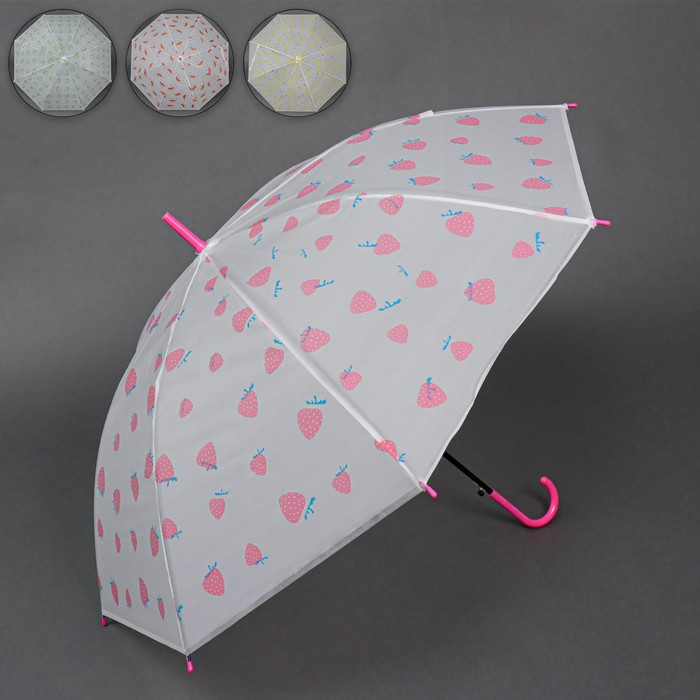 Зонт - трость полуавтоматический «Фрукт», 8 спиц, R = 47 см, цвет МИКС
Зонт - трость полуавтоматический «Фрукт», 8 спиц, R = 47 см, цвет МИКС