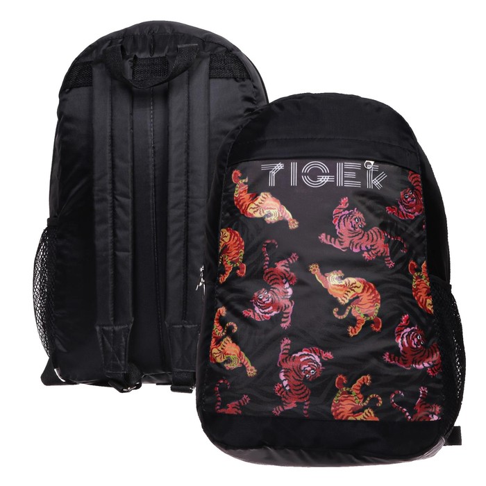 Рюкзак молодёжный Calligrata "Тигр", 40 х 26 х 15 см, с мягкой спинкой, чёрный
Рюкзак молодёжный Calligrata "Тигр", 40 х 26 х 15 см, с мягкой спинкой, чёрный