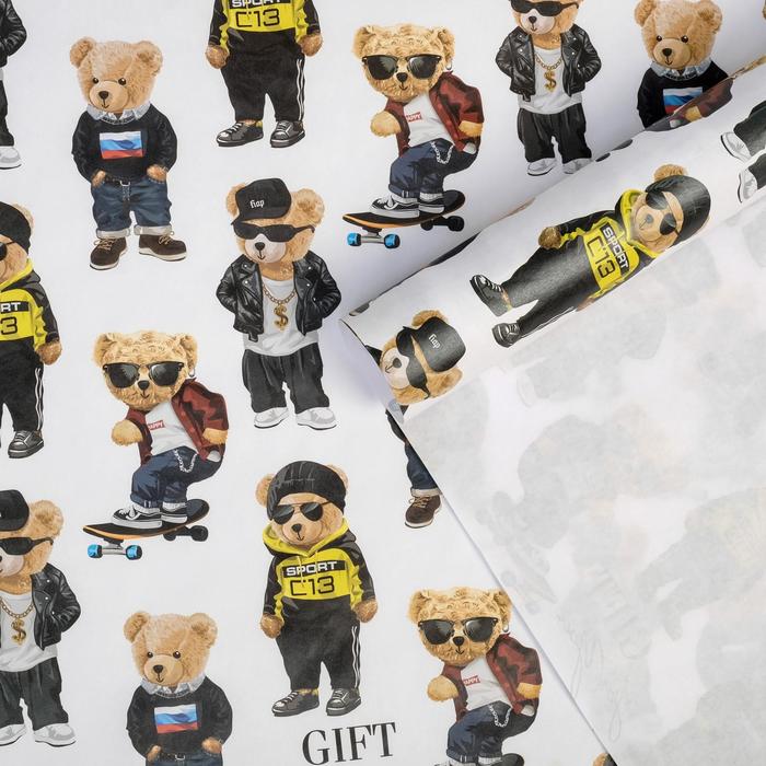 Бумага упаковочная крафтовая «Медведи», 50 × 70 см
Бумага упаковочная крафтовая «Медведи», 50 × 70 см