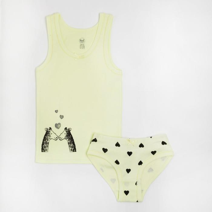 Комплект (майка,трусы) для девочки, цвет светло-зелёный, рост 140-146 см
Комплект (майка,трусы) для девочки, цвет светло-зелёный, рост 140-146 см