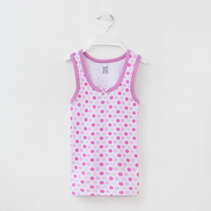 Майка для девочки, цвет белый, рост 104-110 см
Майка для девочки, цвет белый, рост 104-110 см