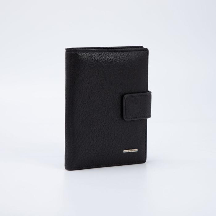 Портмоне мужское 3 в 1 для автодокументов и паспорта, цвет чёрный
Портмоне мужское 3 в 1 для автодокументов и паспорта, цвет чёрный