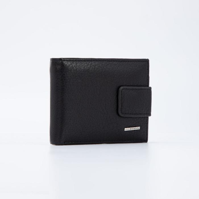 Портмоне мужское, отдел на магните, цвет чёрный
Портмоне мужское, отдел на магните, цвет чёрный